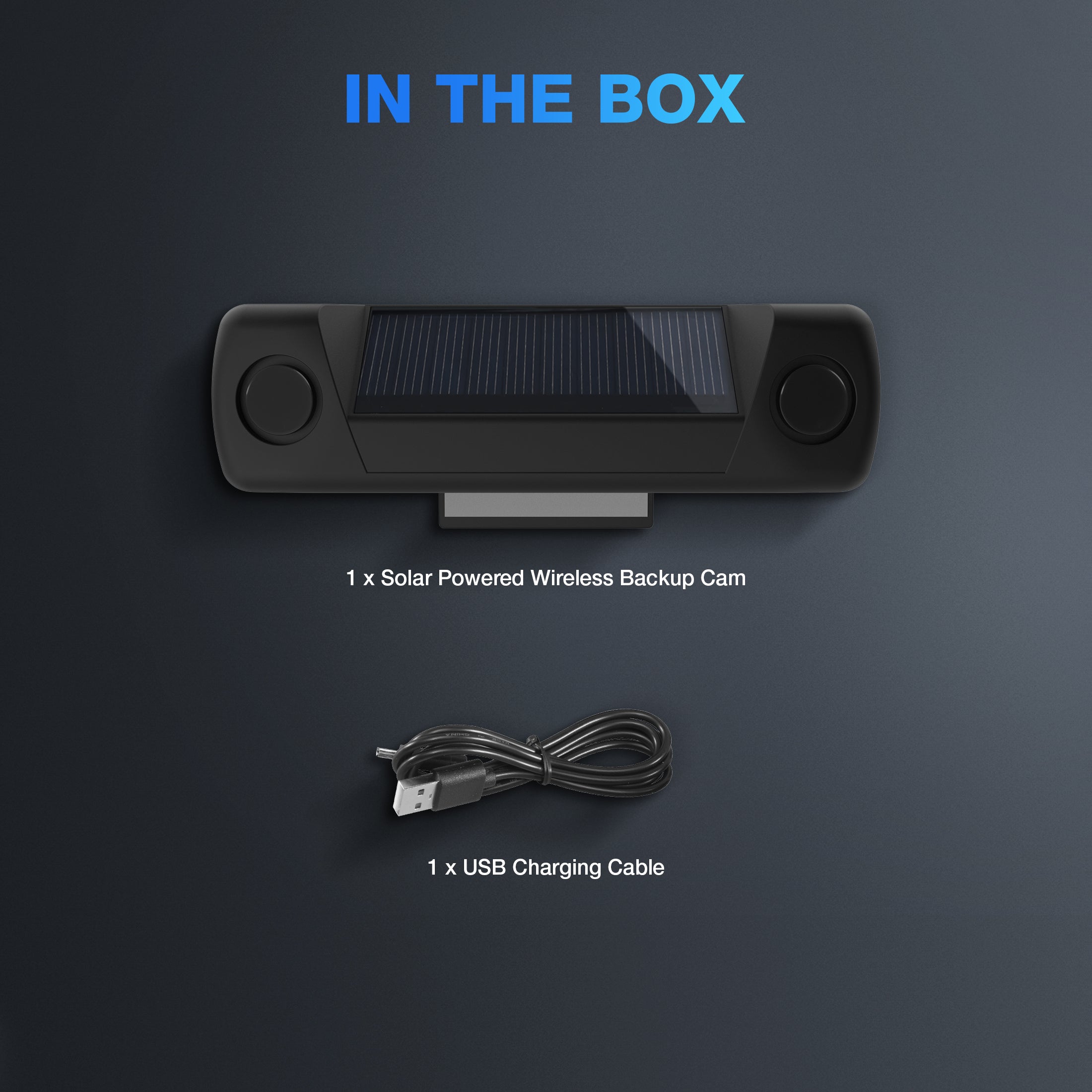 TYPE S Smart Wireless Parking Sensor, Bluetooth Solar Powered Wireless Parking Sensor Kit Car Vehicle Reversing Radar System