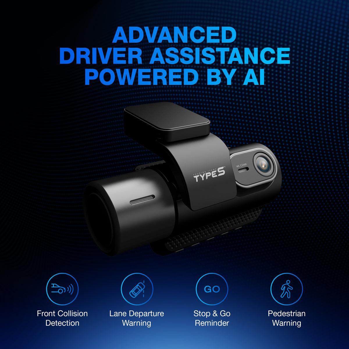 T402E Dual View 4K Dashcam With AI Triggered Smart Incident Recording