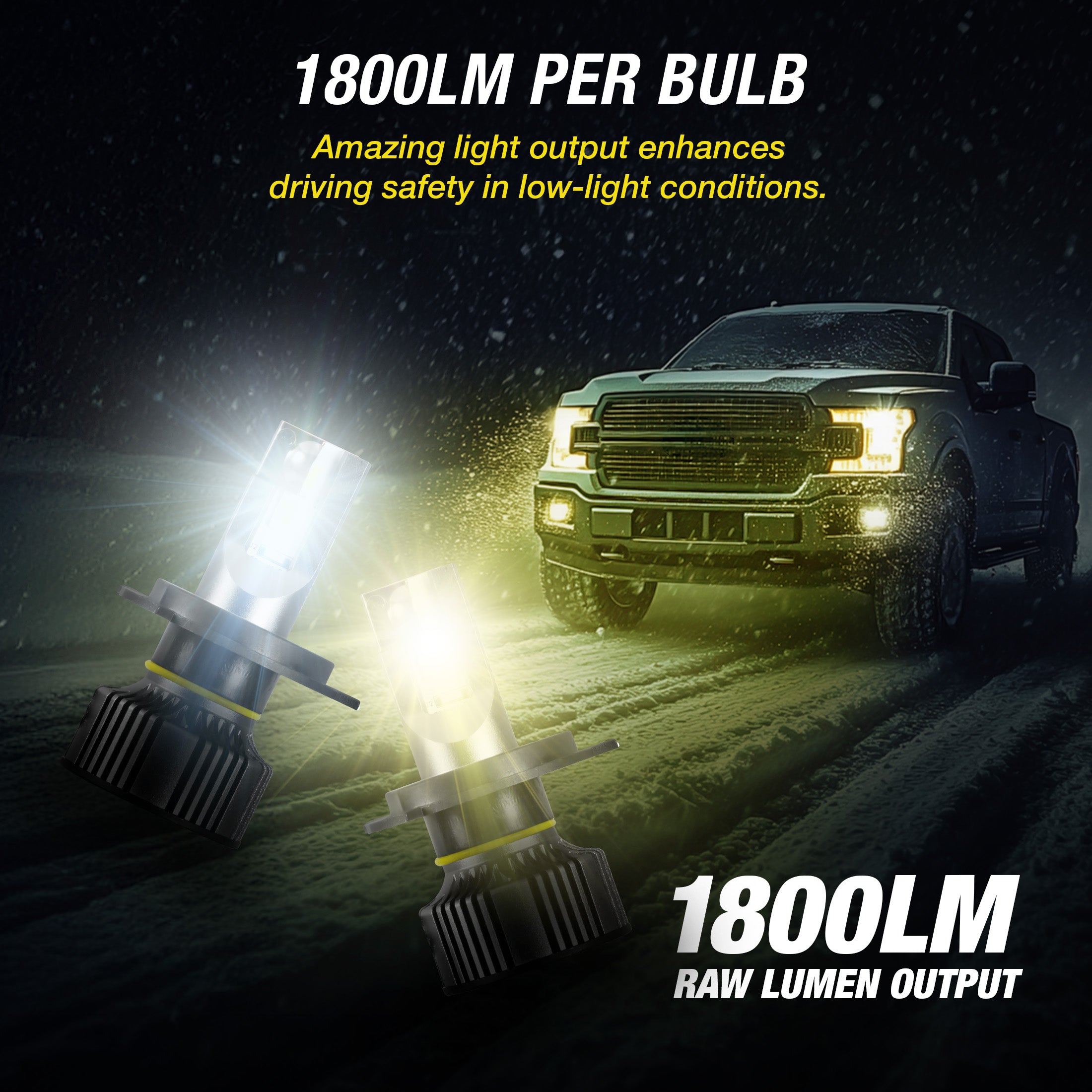 SWITCH ULTRABRIGHT LED FOG LIGHT SET - H4 / 9003