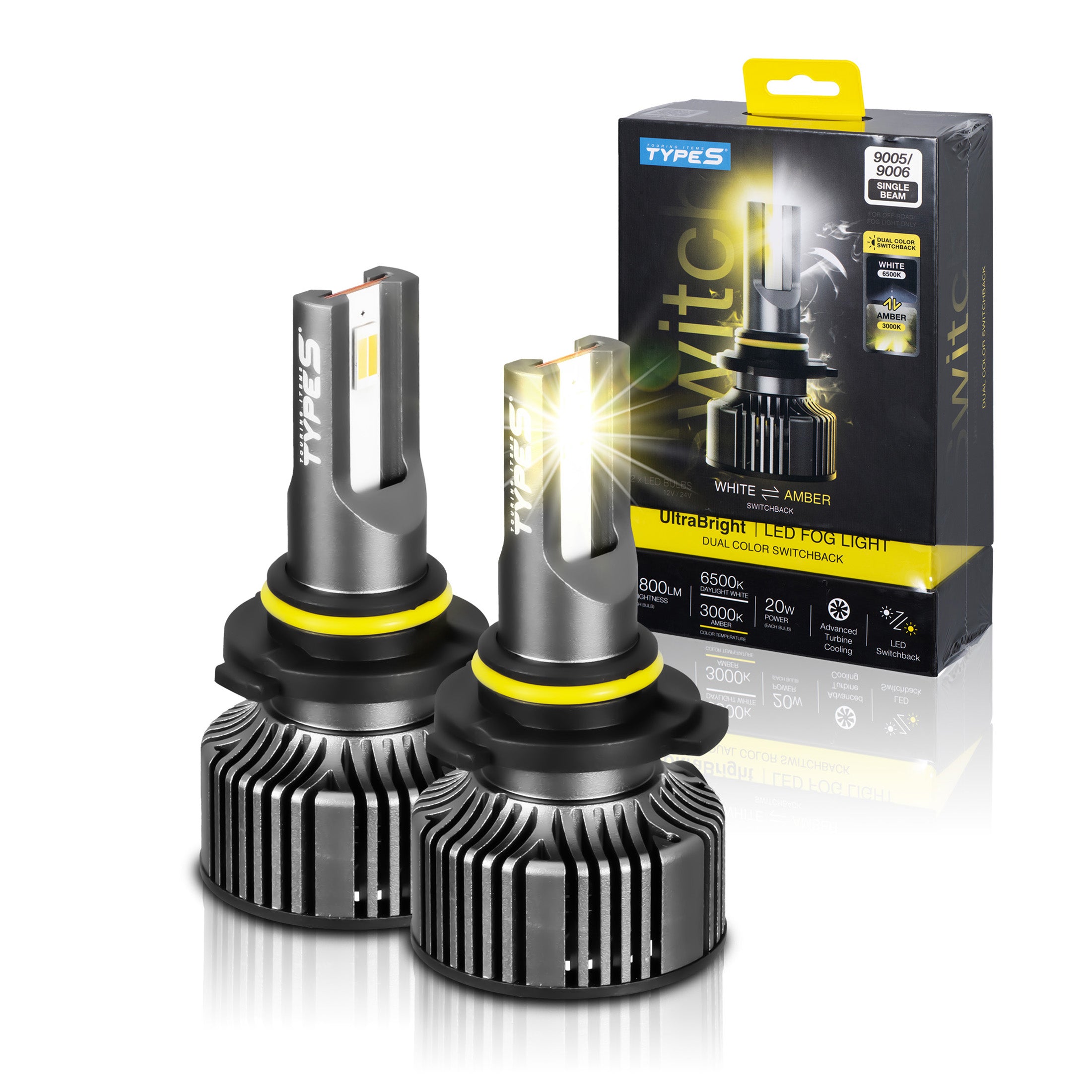 H8 / H9 / H11 / H16JP Switch LED Headlight Fog Light Bulb