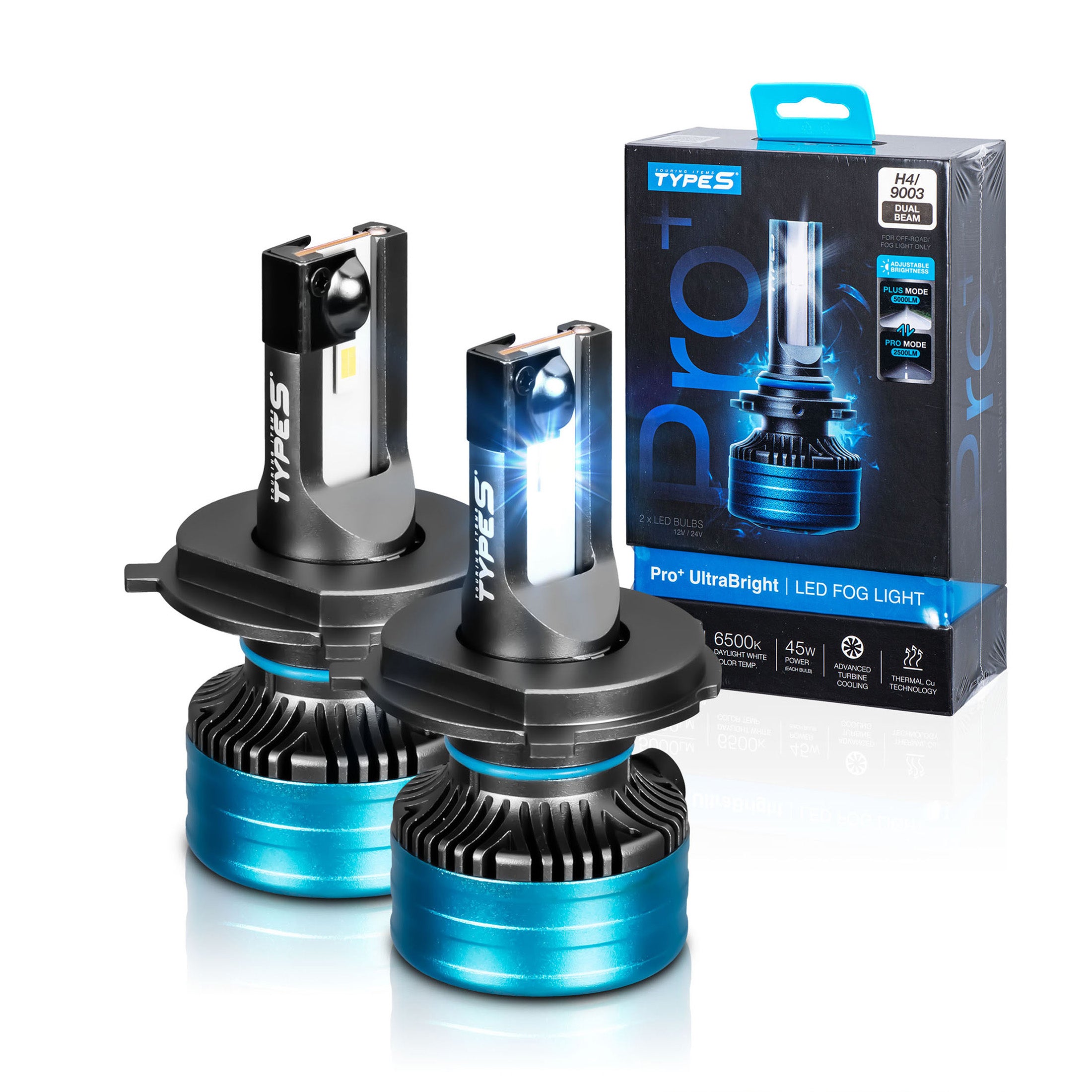 PRO+ ULTRABRIGHT LED FOG LIGHT SET - H4 / 9003