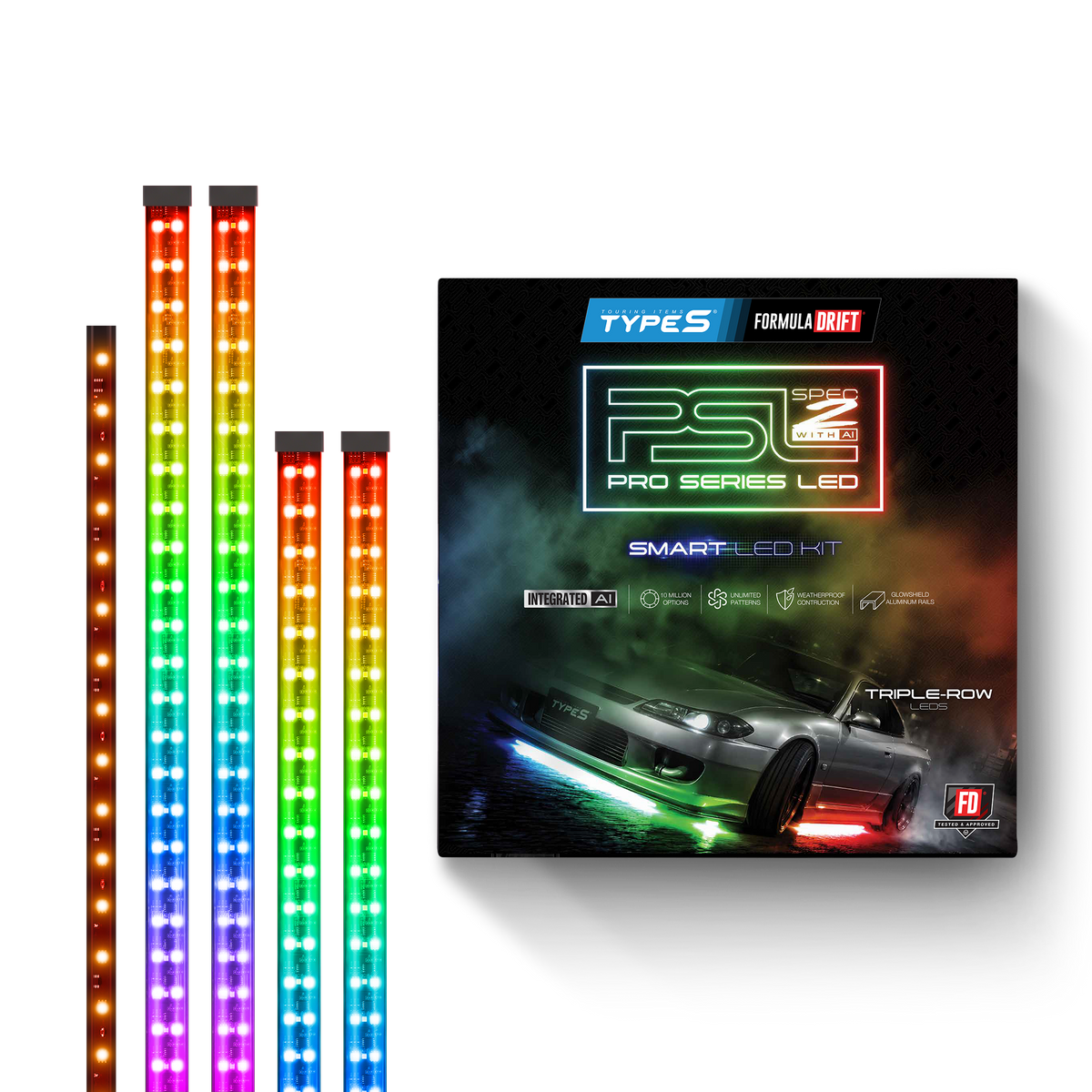 TYPE S Pro Series LED Spec 2 Ai RGBW Underglow Lighting Kit