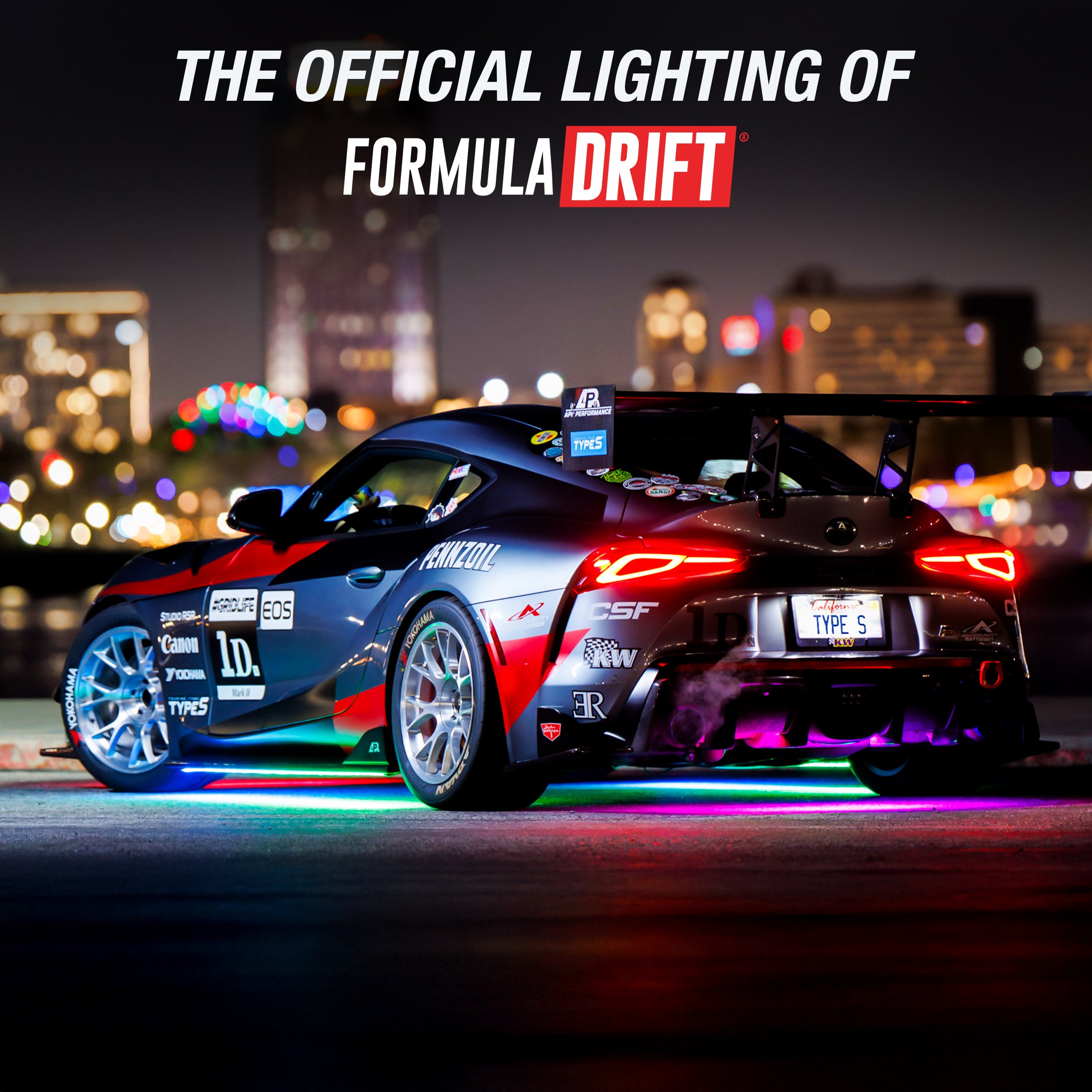 TYPE S Formula DRIFT Pro Series PSL Smart Underglow (Full Car) + 3rd Brake Light Kit