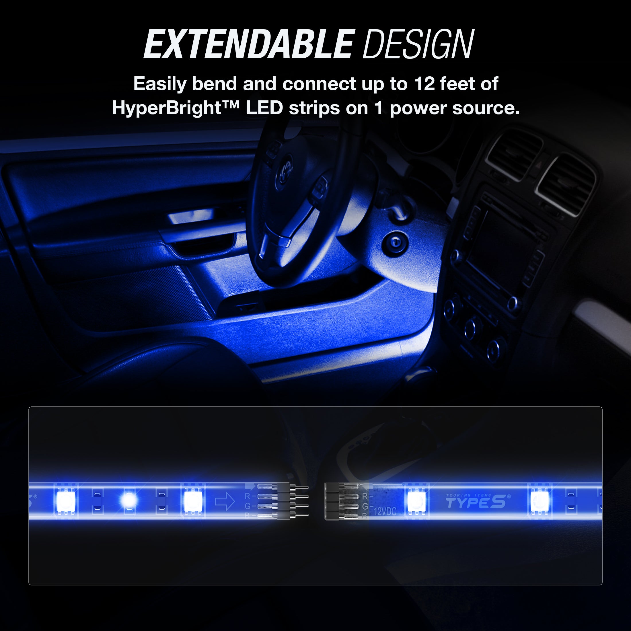 TYPE S HyperBright™ 24" LED Lighting Kit (Blue)
