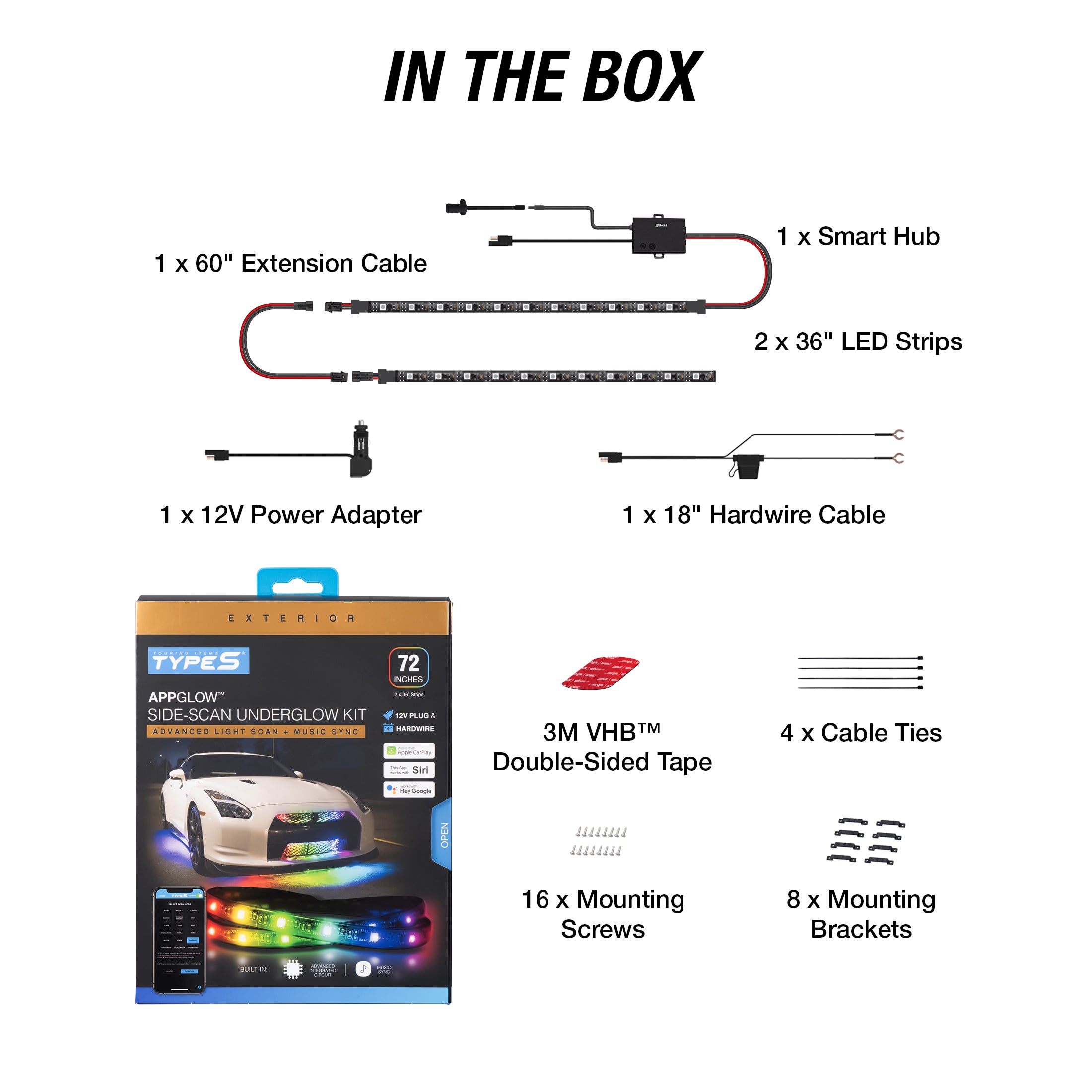 TYPE S 72" Smart LED Exterior Lighting Kit
