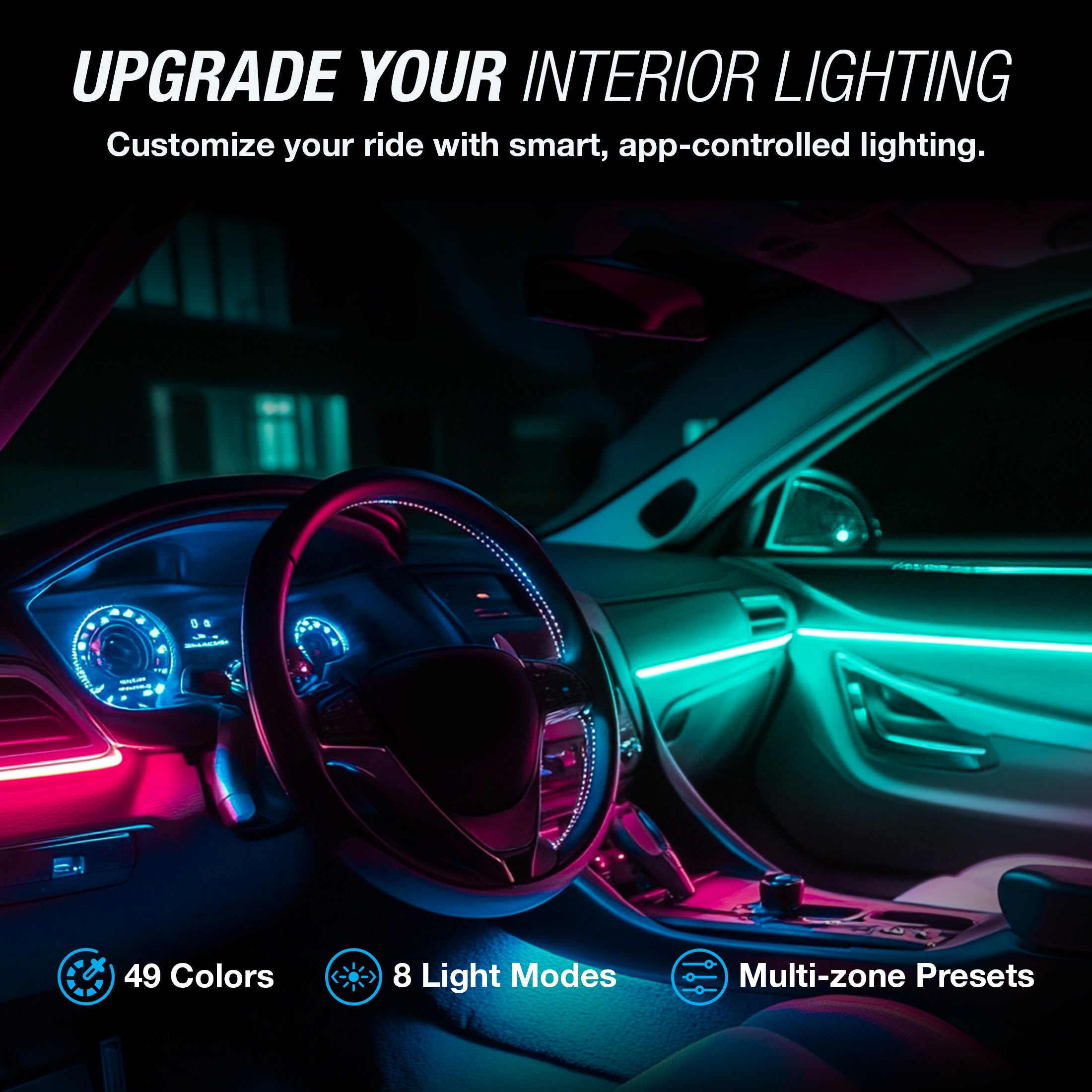 TYPE S 72" Smart LED Interior Trim Lighting Kit