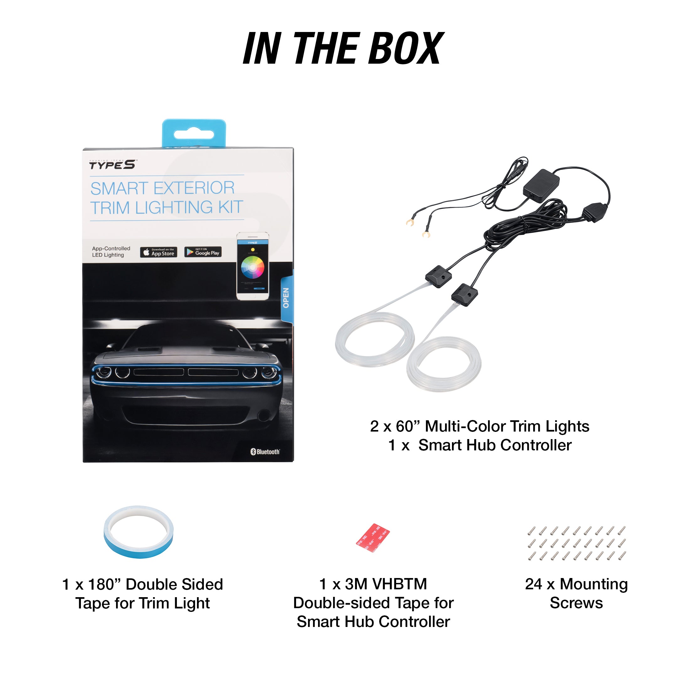 TYPE S 120" Smart LED Exterior Trim Lighting Kit