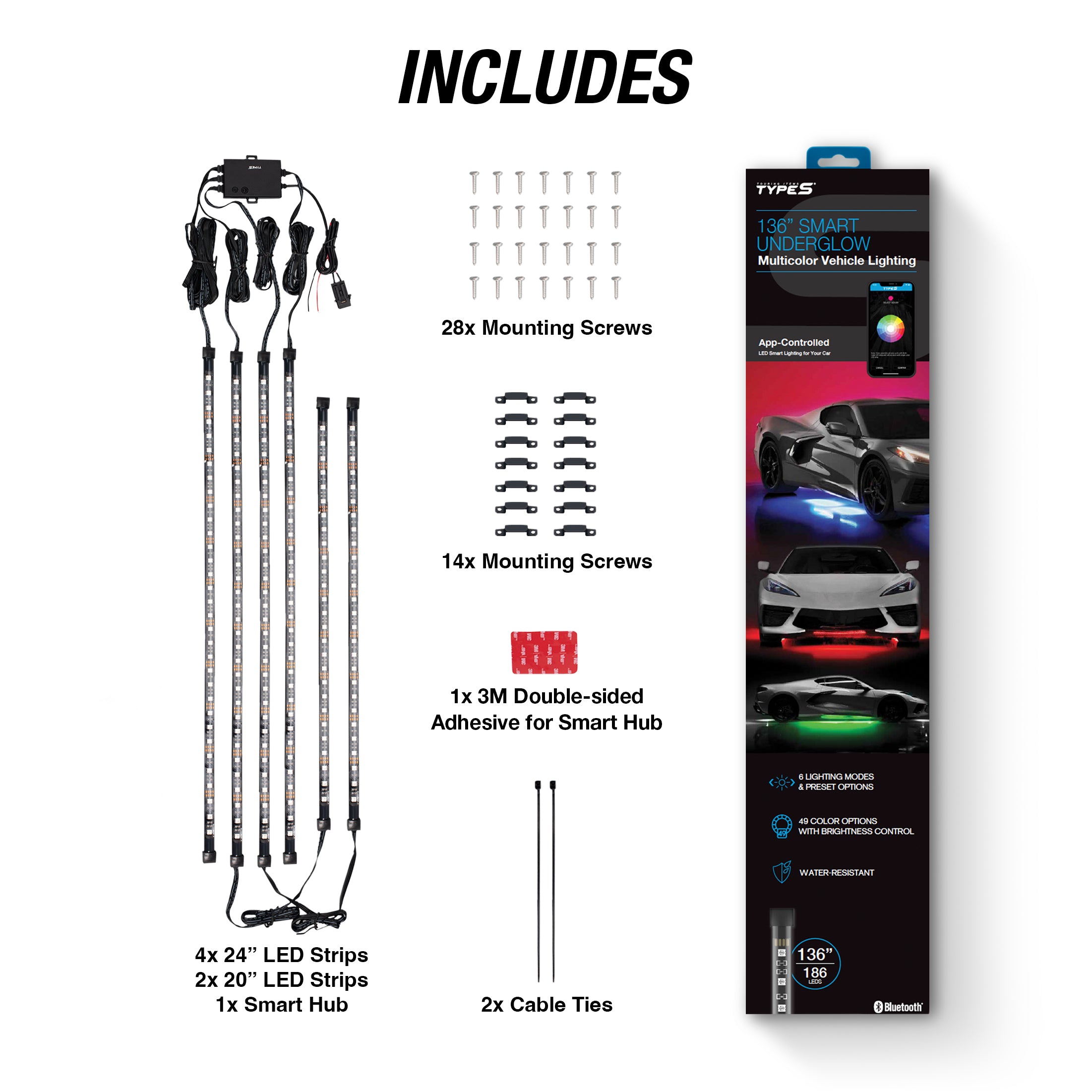 TYPE S 136" Smart LED Exterior Lighting Kit