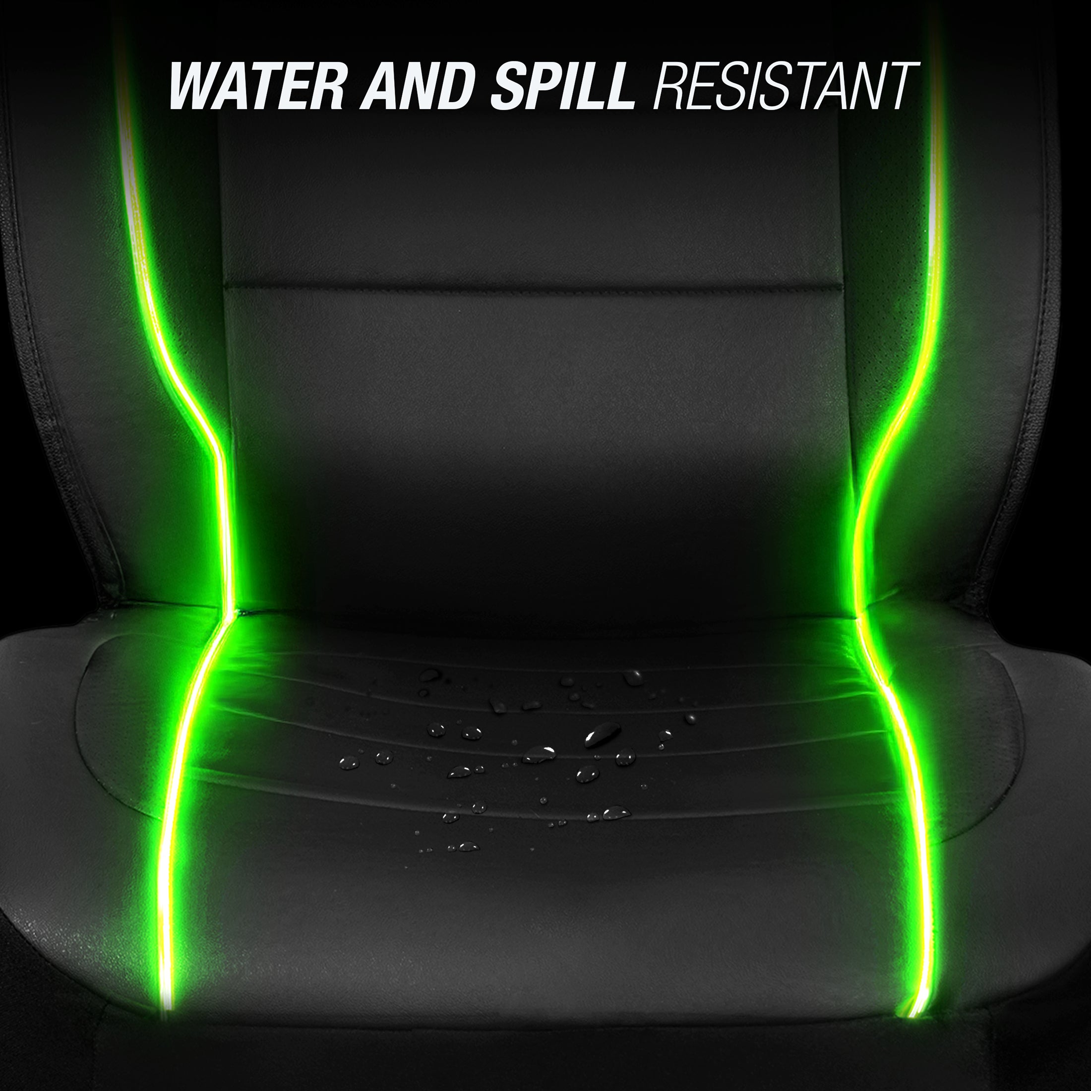 TYPE S LED Lighted Faux Leather Seat Cover