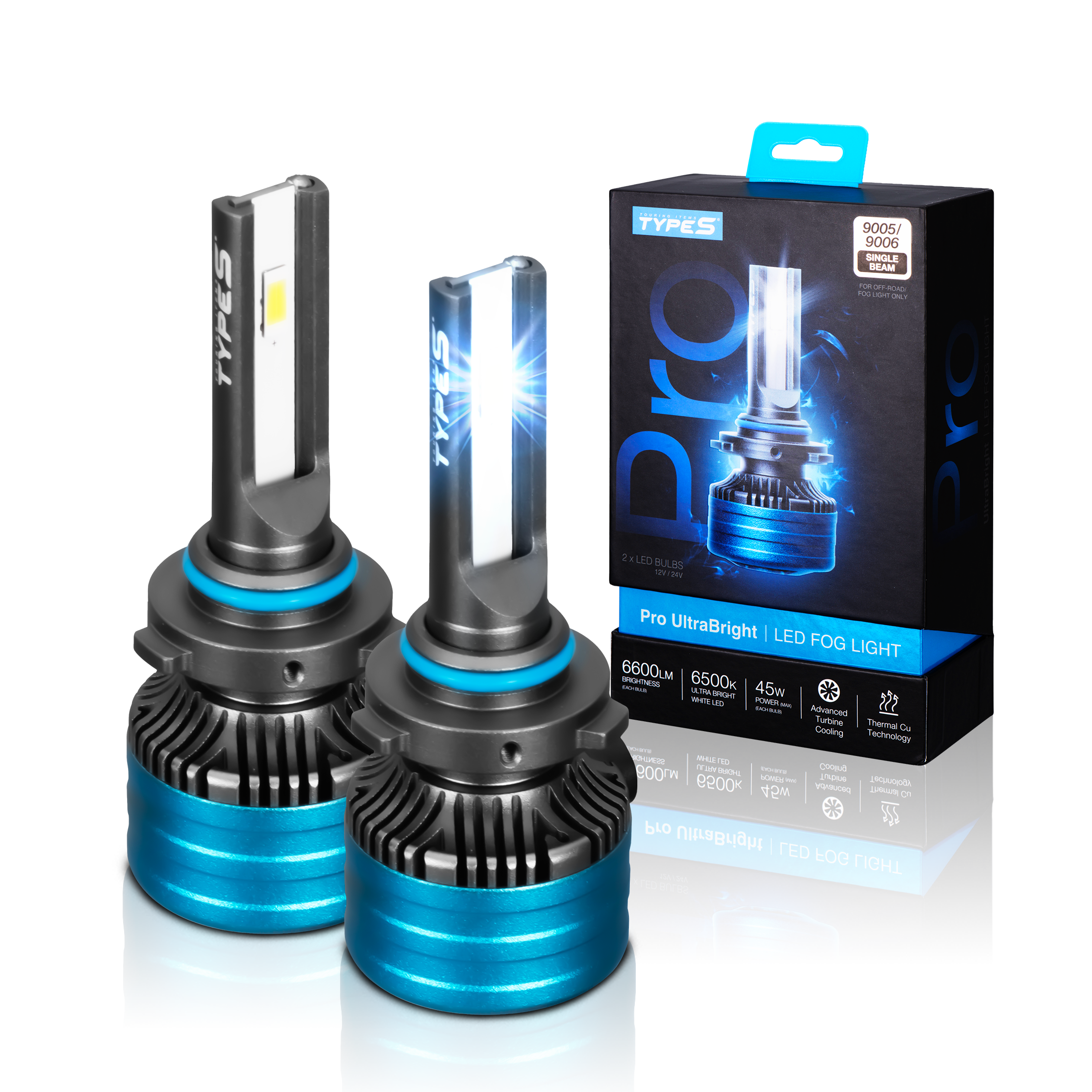 PRO ULTRABRIGHT LED FOG LIGHT SET - 9005 / 9006