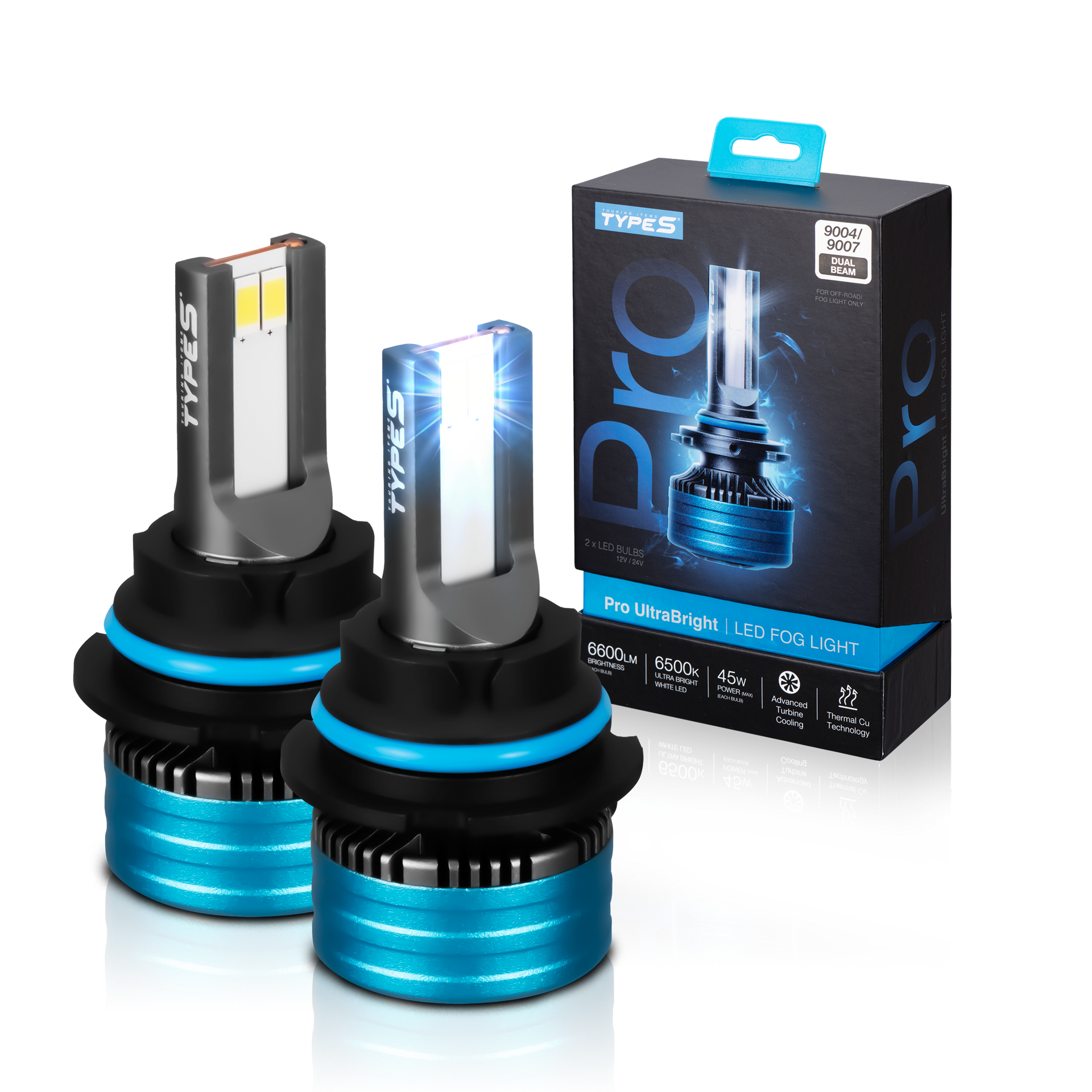 PRO ULTRABRIGHT LED FOG LIGHT SET - 9004 / 9007