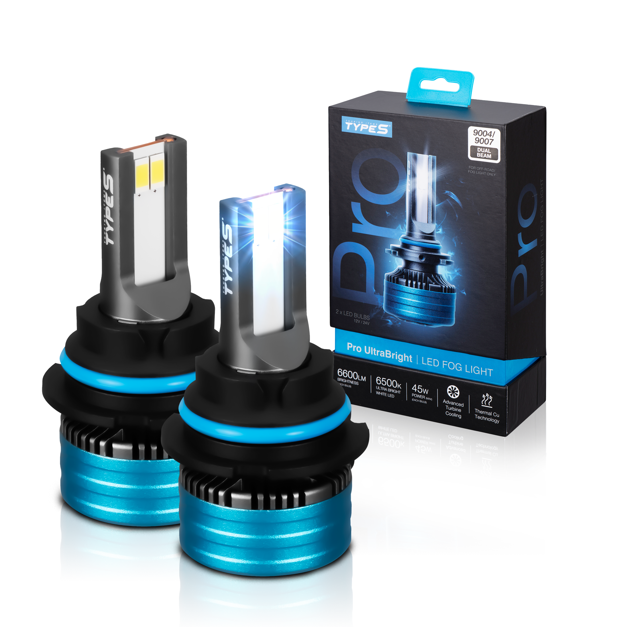 PRO ULTRABRIGHT LED FOG LIGHT SET - 9004 / 9007