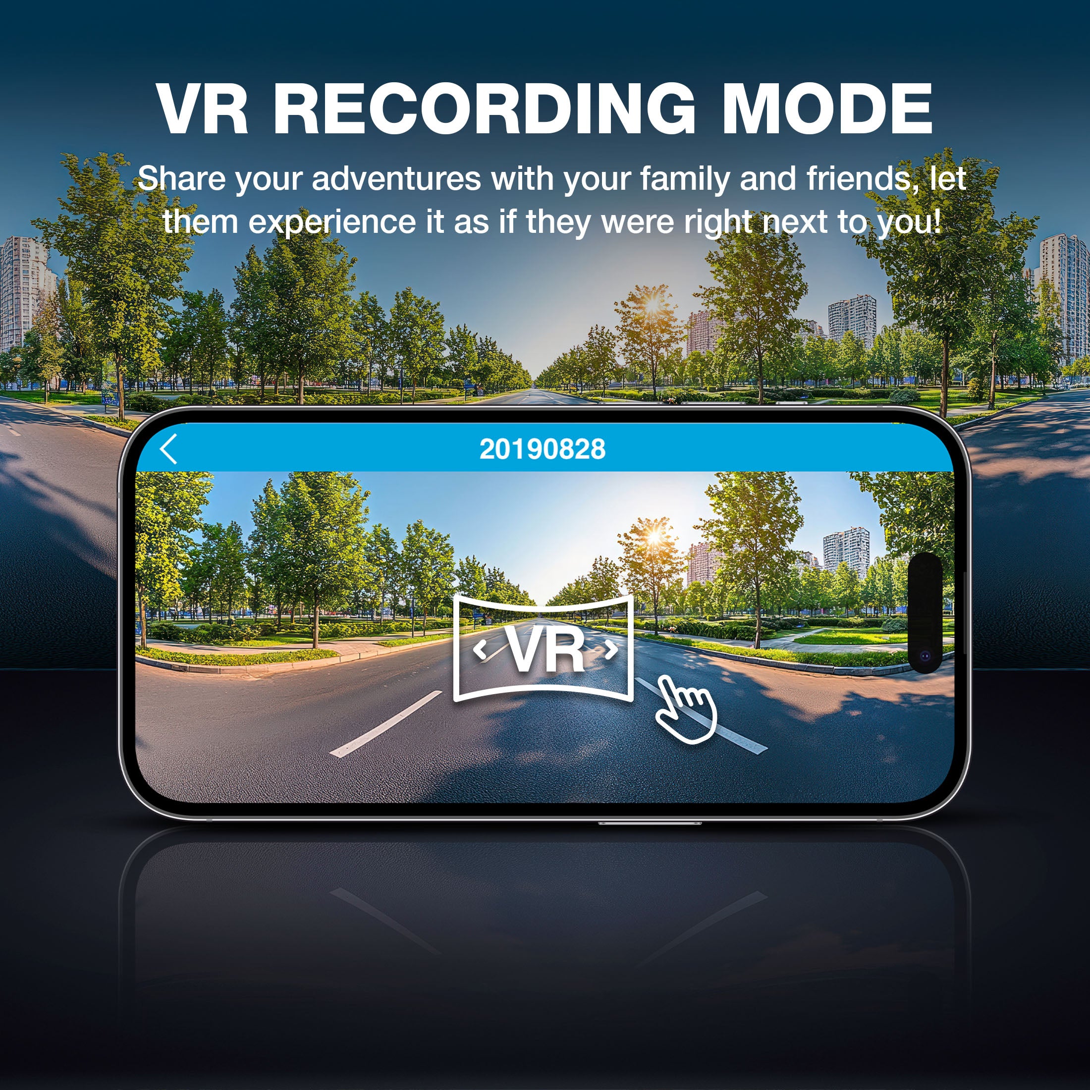 TYPE S P100 PLUS Smart 360° 1080P FHD Dashcam with Live Streaming