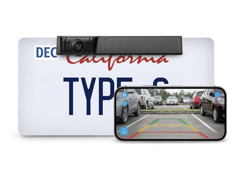 Types Backup Camera TYPE S Solar Powered 1080p App View Wireless Backup Camera with Adjust
