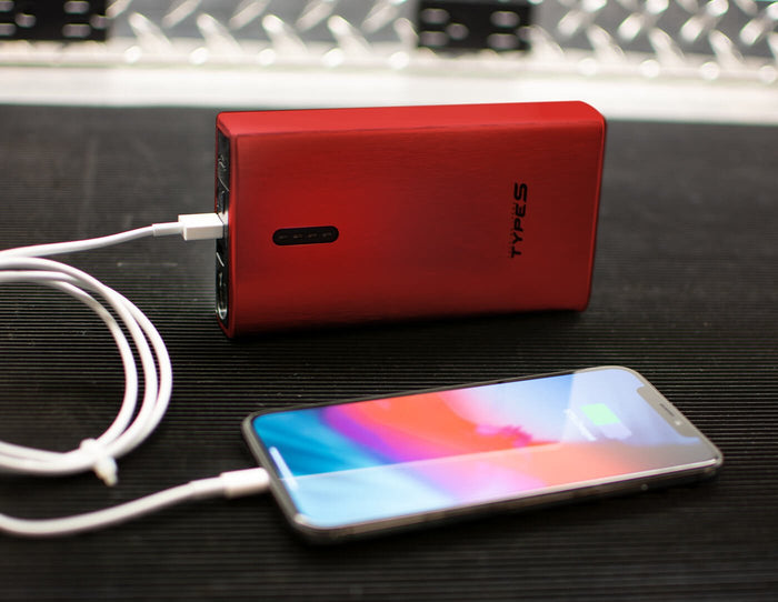 TYPE S 12V 6.0L Battery Jump Starter with JumpGuide™ and 10,000 mAh Power  Bank