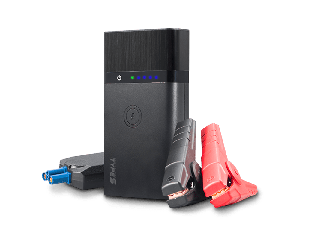 TYPE S 12V 6.0L Battery Jump Starter with Qi Wireless Charging and 8,000 mAh Power Bank - TYPE S Touring Items-AC56794-1