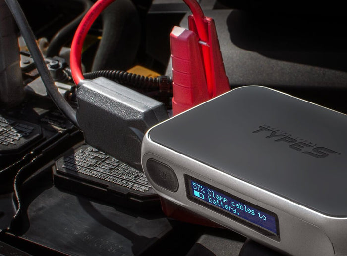 TYPE S 12V 6.0L Battery Jump Starter with JumpGuide™ and 10,000 mAh Power  Bank
