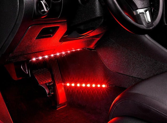 12 LED Lighting Extension Strip - Instant Plug & Glow™ Foot Long Car LED  Extension