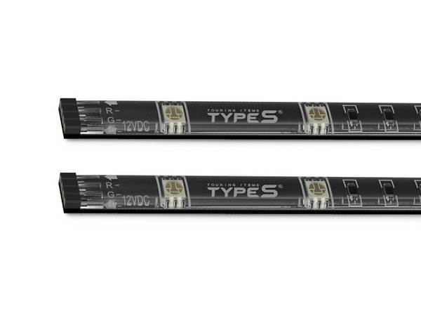 Type S Plug And Glow 24 Multi Color Light Strips LED Light Parts For Cars, Trucks, & SUV's - Best Auto Lighting
