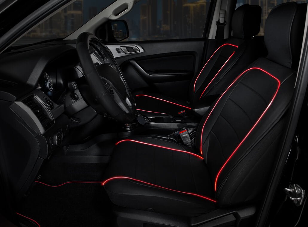 TYPE S LED Glow Faux Leather Seat Cover - TYPE S Touring Items-SC533475-1