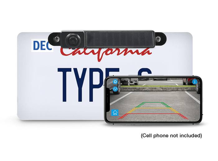 Type s solar powered quick deals connect wireless backup camera