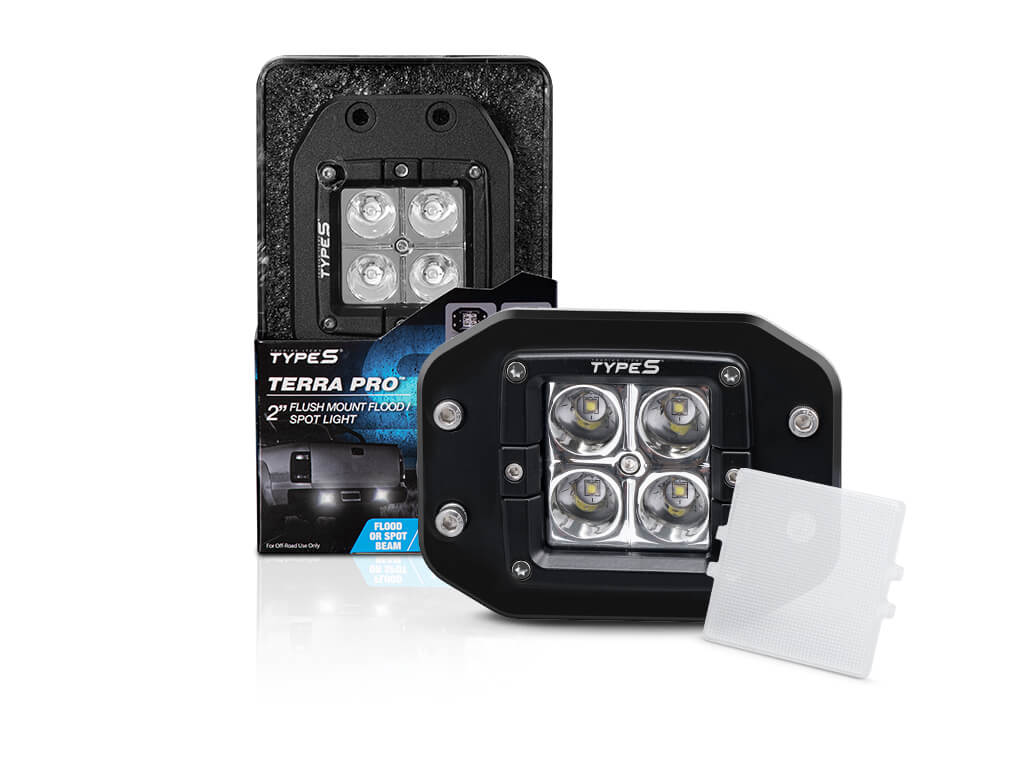 TYPE S TERRA PRO 2" Flush Mount Flood / Spot Light (Interchangeable) - TYPE S Touring Items-LM58285-1