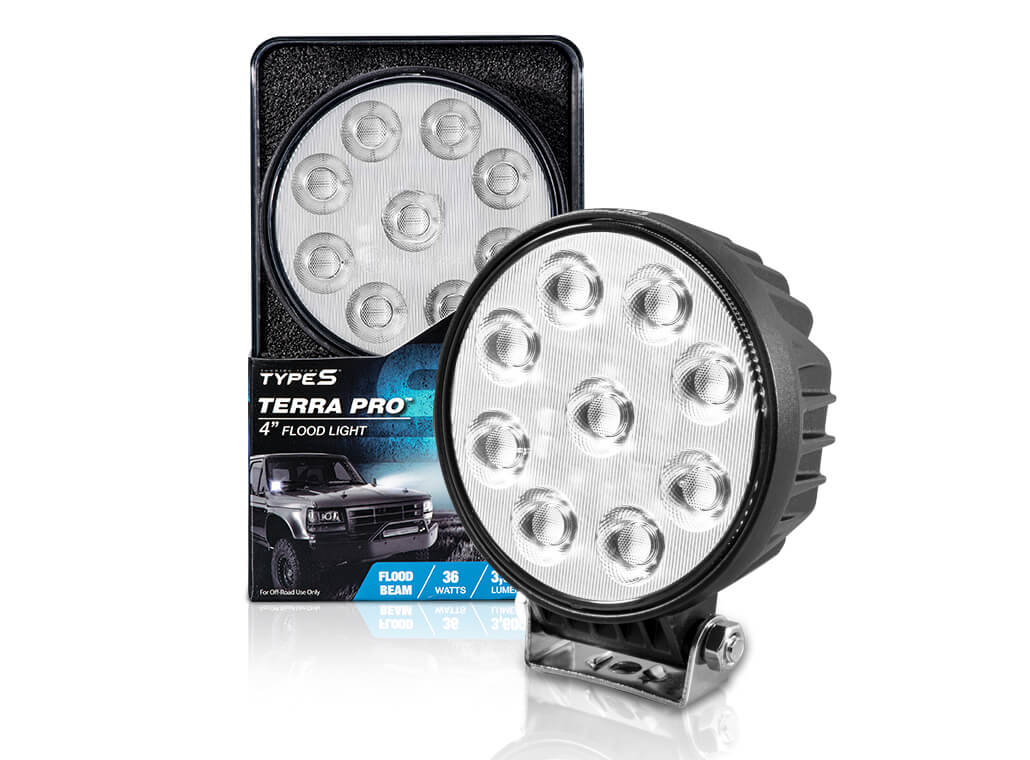 TYPE S TERRA PRO 4 Round Flood Light