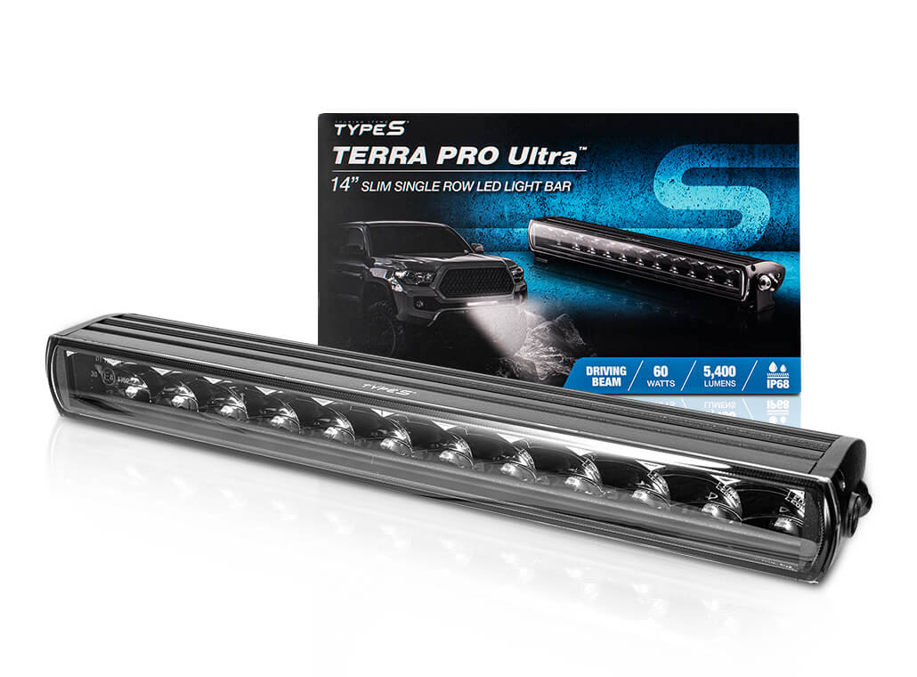 TYPE S TERRA PRO Ultra Slim 14" Single Row LED Light Bar - TYPE S Touring Items-LM58301-1